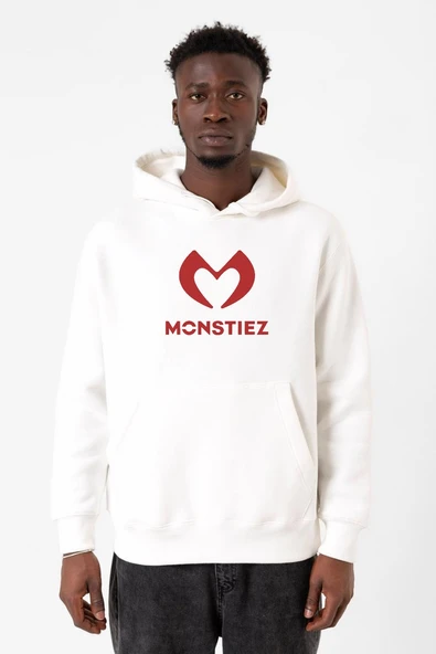 Babymonster Monstiez Beyaz Erkek 3ip Kapşonlu Sweatshirt ürün görseli 1