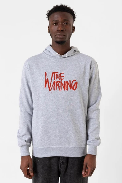 The Warning Logo Grimelanj Erkek Kapşonlu 3ip Sweatshirt ürün görseli 1