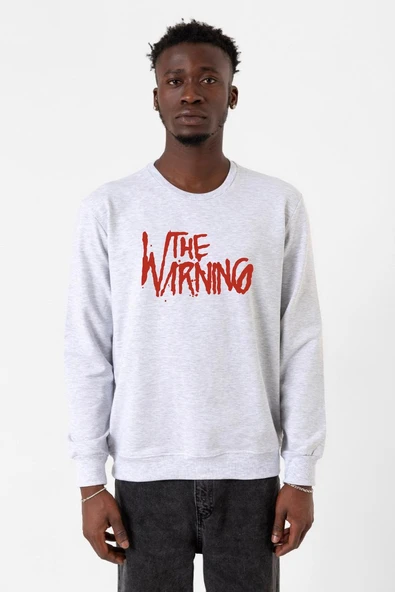 The Warning Logo Karmelanj Erkek 2ip Sweatshirt ürün görseli 1