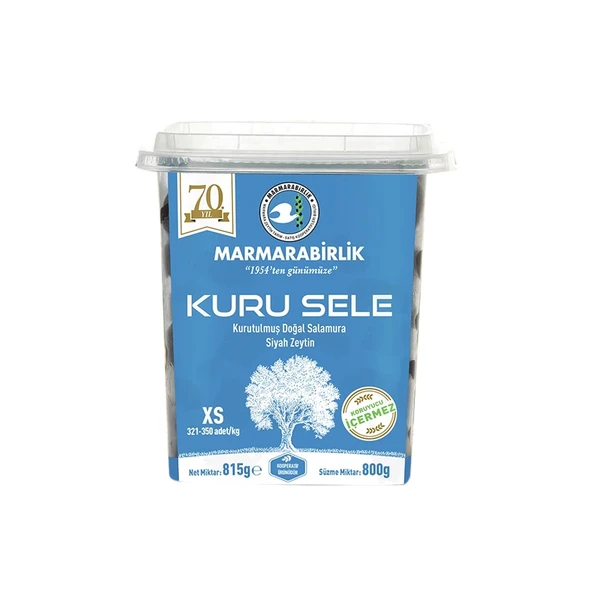 Marmarabirlik Kuru Sele Zeytin 800 g. XS (321-350 adet/kg) ürün görseli 1