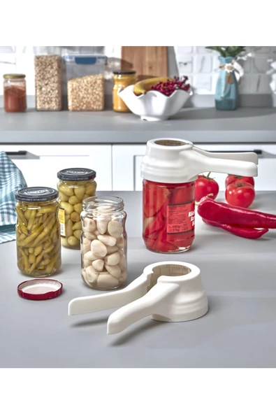 Her Boy Kavanoz Kapağına Uyumlu Kırılmaya Karşı Dayanıklı Plastik Konserve Turşu Kavanoz Açacağı ürün görseli 1