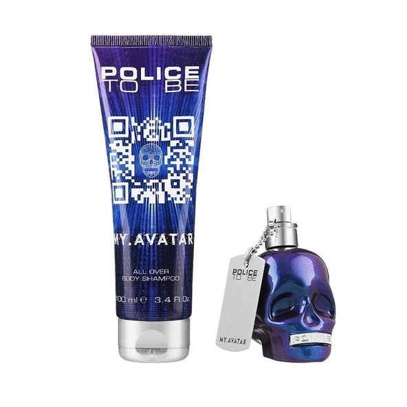 Police To Be My.Avatar EDT 40 ml+All Over Body Shampoo 100 ml Erkek Parfüm Seti ürün görseli 1