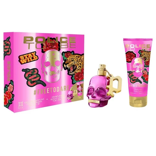 Police Freetodare EDP 40 ml+Perfumed Body Lotion 100 ml Kadın Parfüm Seti ürün görseli 1