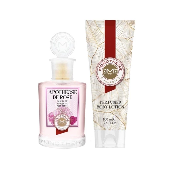 Monotheme Apotheose De Rose EDT 100 ml+Perfumed Body Lotion 100 ml Kadın Parfüm Seti ürün görseli 1