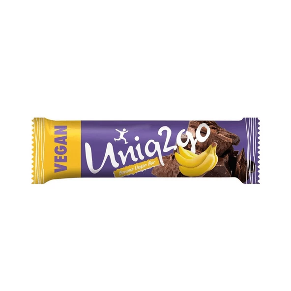 Uniq2go Banana Vegan 38 G. Midi Protein Bar 16’li Kutu ürün görseli 1