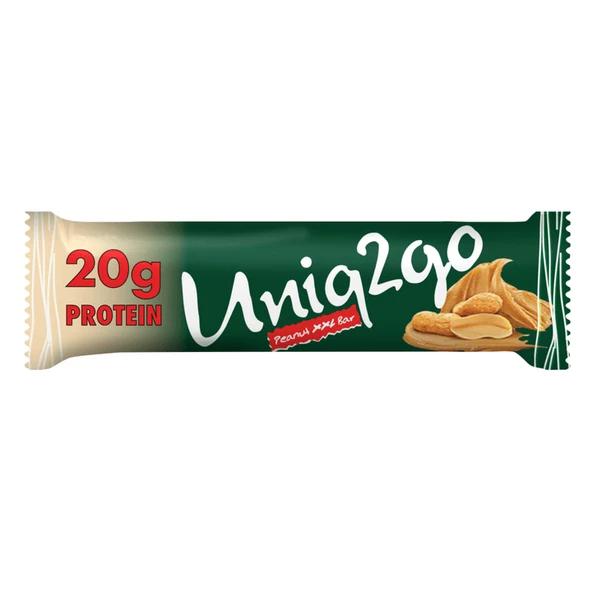 Uniq2go Peanut Xxl - Fıstık Ezmeli Xxl Proteinli Bar 12li Kutu X2 Kutu (24 Adet) ürün görseli 1