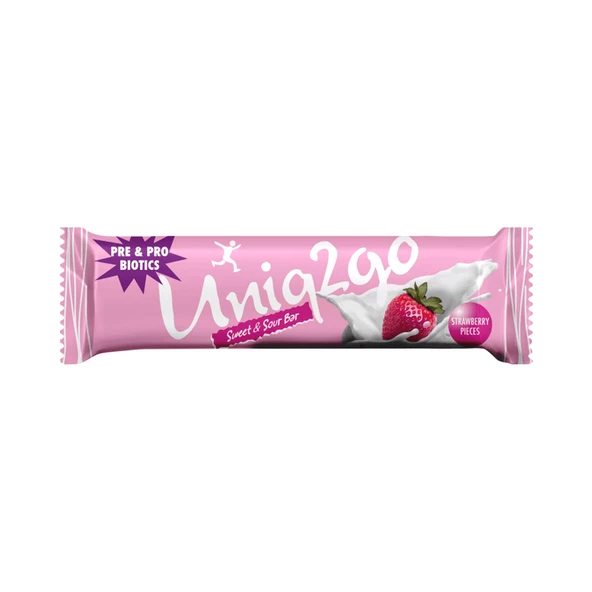 Uniq2go Tatlı-Ekşi Pre-Probiyotik 16'lı X 2 Kutu (Toplam 32 Adet)38 G.protein Bar ürün görseli 1