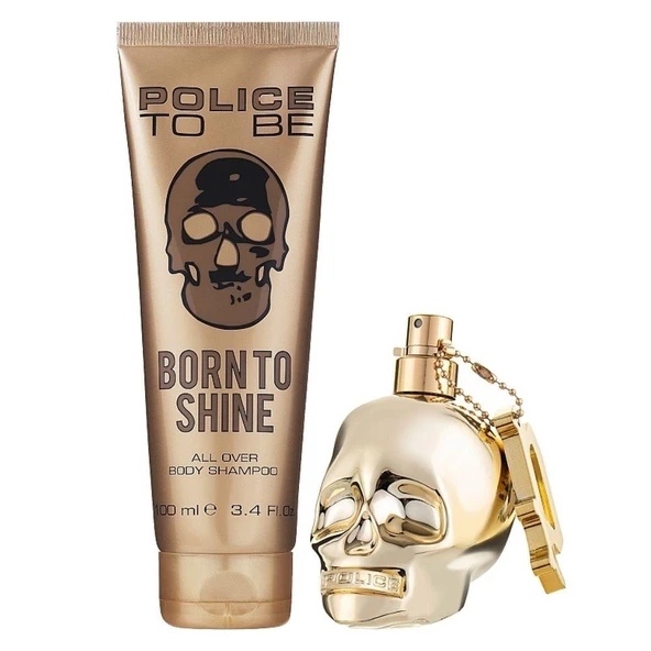 Police To Be Born To Shine EDT 40 ml+All Over Body Shampoo 100 ml Erkek Parfüm Seti ürün görseli 1