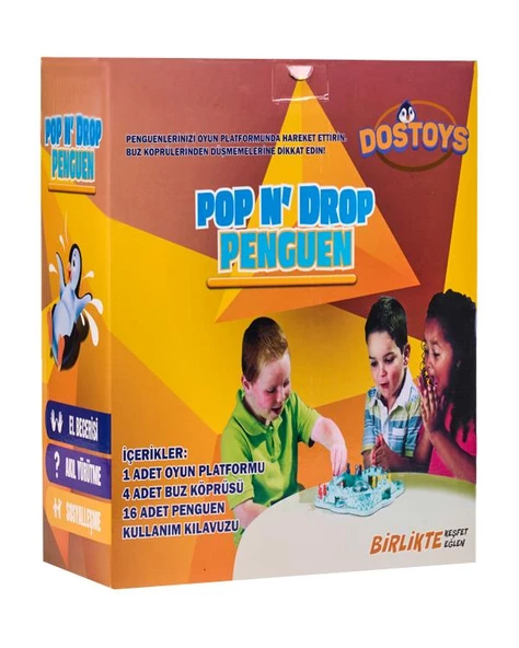 Dostoys Pop N Drop Penguen Kutu Oyunu - Resim 2