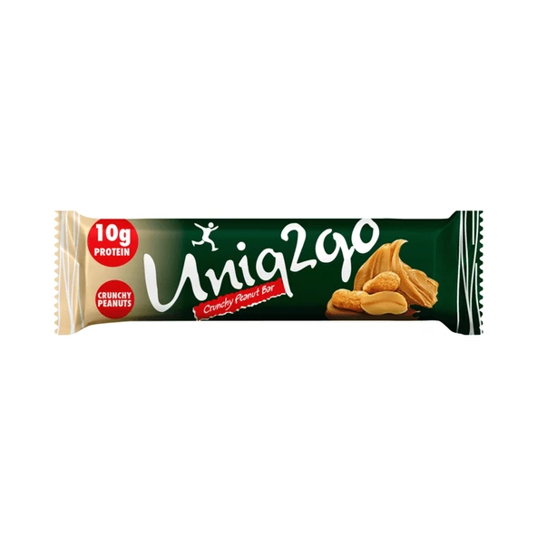 Uniq2go Crunchy Midi - Fıstık Ezmeli Proteinli Bar 40 gr 16'lı Kutu ürün görseli 1