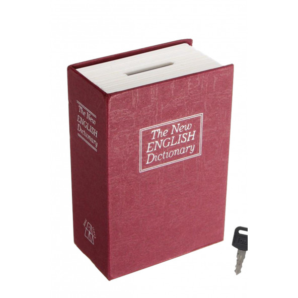 MÜHLEN Secret Safe 115 Küçük Boy Gizli Kitap Şekli Anahtarlı Kumbara / Para Kasası ürün görseli 1