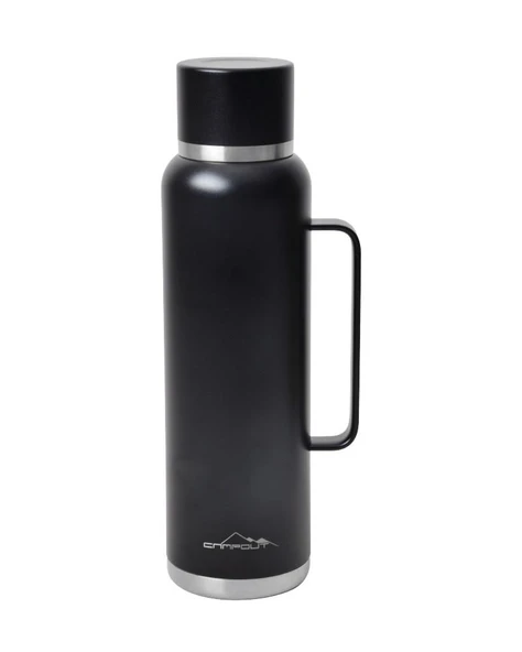 NURGAZ CAMPOUT ÇİFT KATMANLI TERMOS 1500 ML SİYAH ürün görseli 1