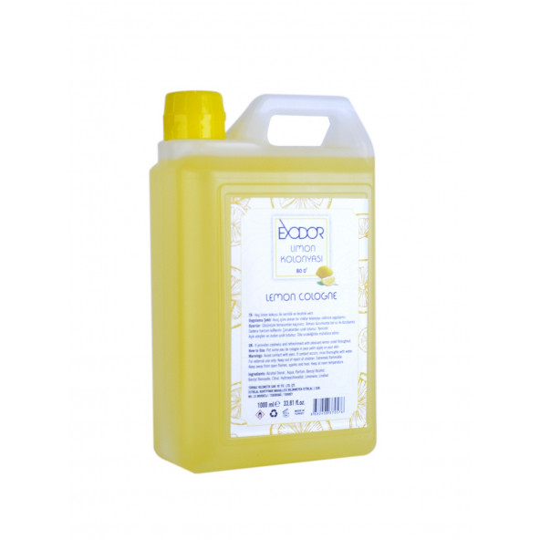 EXODOR Klasik Limon Kolonyası 1 litre ürün görseli 1