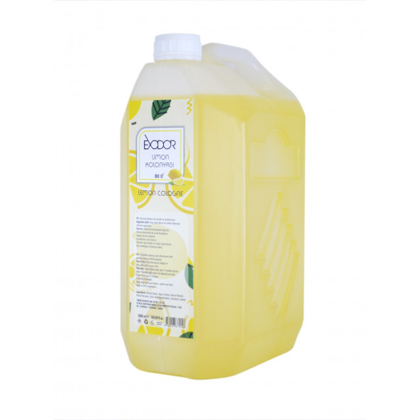 EXODOR Klasik Limon Kolonyası Plastik Bidon 5 Lt ürün görseli 1