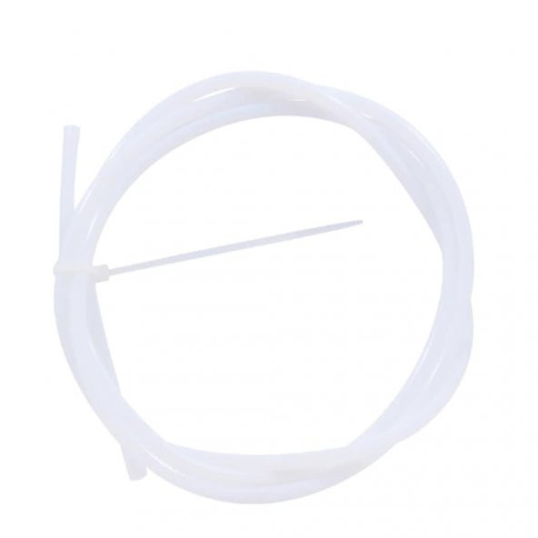 2mmx4mm 3D Yazıcı PFTE Teflon Boru - Beyaz - 50cm ürün görseli 1
