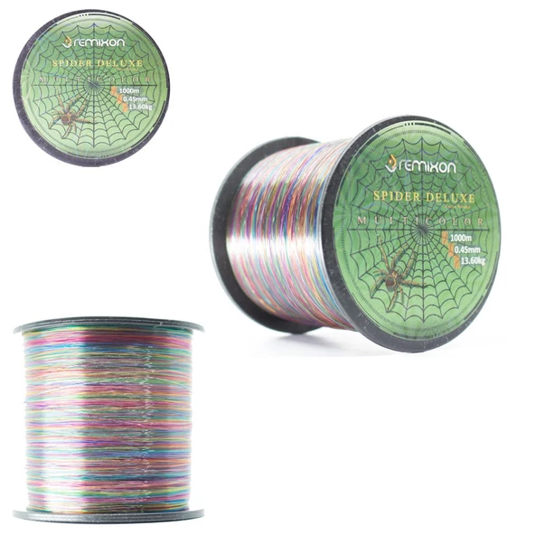 Remixon Spider Deluxe Serisi 1000m Multicolor Monofilament Misina Kalınlık (mm) : 0,60mm ürün görseli 1