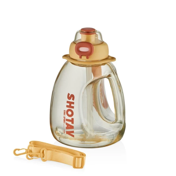 Shotay Hippo Su Matarası XL Tritan Sarı 1300Ml ürün görseli 1