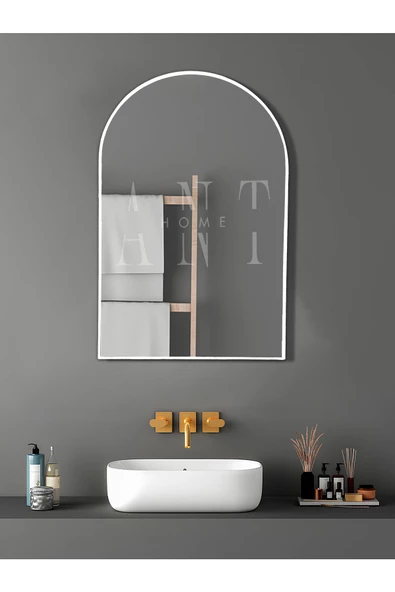 ant home asimetrik ayna, dekoratif ayna, duvar aynası banyo aynası holl aynası ürün görseli 1