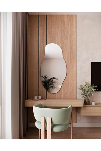 CG HOME Asimetrik Model Çerçevesiz Ayna Duvar Aynası Konsol Aynası ürün görseli 1