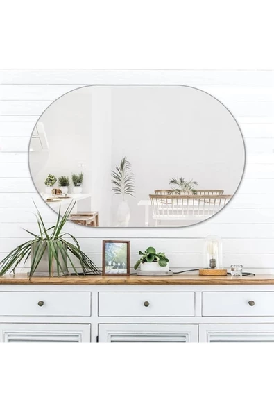 ant home Duvar Aynası, Dekoratif Ayna, Konsol Aynası, Hol Aynası, Dresuar Aynası 80x40 cm ürün görseli 1