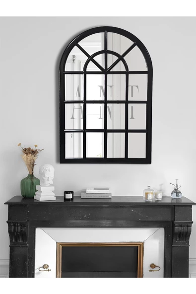 ant home Pencere Model Ayna Duvar Aynası Salon Aynası Dressuar Aynası 103cm X 70 Cm ürün görseli 1