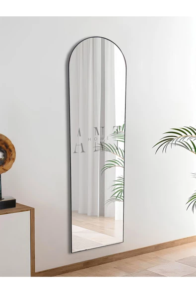 ant home dekoratif ayna mdf oval boy ayna duvar aynası 165 X 45 cm ürün görseli 1