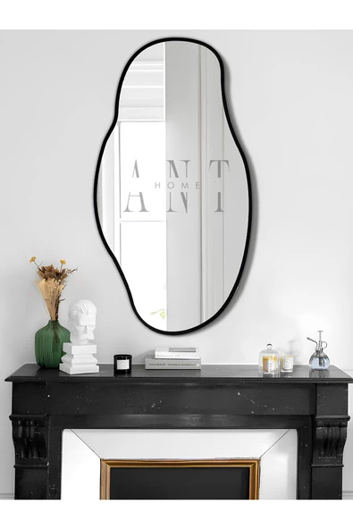 ant home Asimetrik 75X40  cm Konsol Aynası, Dresuar Aynası, Tuvalet Aynası, Holl Aynası, Banyo Aynası ürün görseli 1