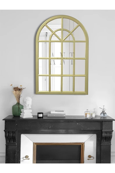 ant home Pencere Model Ayna Duvar Aynası Salon Aynası Dressuar Aynası 103cm X 70 Cm ürün görseli 1