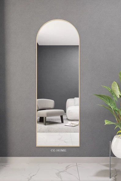 CG HOME dekoratif ayna oval boy ayna duvar aynası 180x60 cm ürün görseli 1