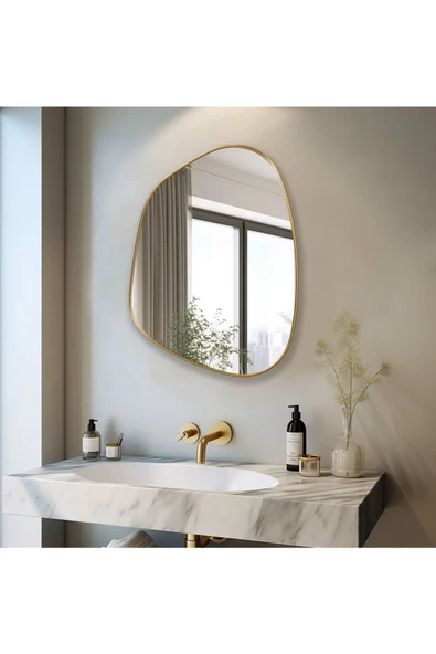 CG HOME Asimetrik Ayna, Konsol Aynası, Dresuar Aynası, Duvar Aynası ürün görseli 1