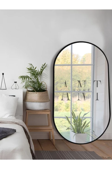 ant home Model Alfa Dekoratif Ayna Duvar Aynası Konsol Aynası Mdf Elips Ayna ürün görseli 1