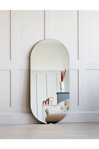 CG HOME 90 X 50 Cm Duvar Aynası, Dekoratif Ayna, Konsol Aynası, Hol Aynası, Dresuar Aynası,banyo Wc Aynası ürün görseli 1