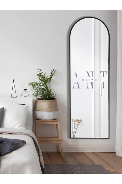 ant home dekoratif ayna oval boy ayna duvar aynası 180x60 cm ürün görseli 1