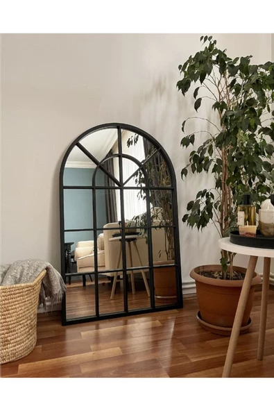 CG HOME Pencere Model Ayna Duvar Aynası Salon Aynası Dressuar Aynası 103cm X 70 Cm ürün görseli 1