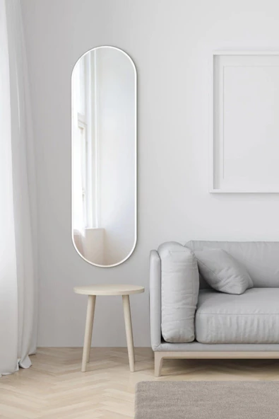 CG HOME Model Alfa Dekoratif Ayna Duvar Aynası Boy Aynası Mdf 180cm X 62 Cm Elips Ayna ürün görseli 1