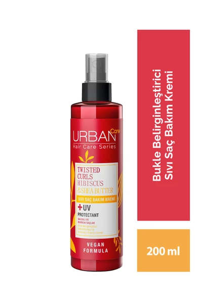 Hibiscus&shea Butter Kıvırcık Ve Dalgalı Saçlara Özel Sıvı Saç Bakım Kremi-vegan-200 ml ürün görseli 1