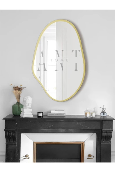 ant home Asimetrik Ayna, Konsol Aynası, Dresuar Aynası, Tuvalet Aynası Holl Ayna 1.kalite Ayna 75x50 cm ürün görseli 1