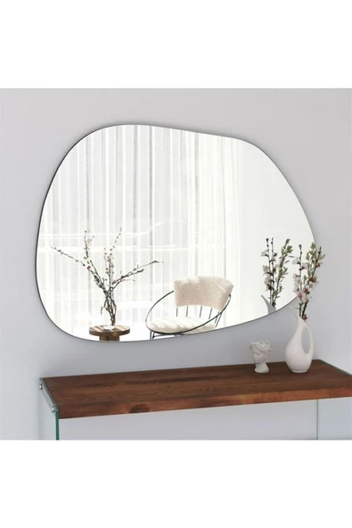 ant home Luna Asimetrik Model Çerçevesiz Ayna Duvar Aynası Konsol Aynası ürün görseli 1