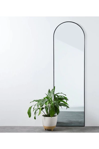 CG HOME dekoratif ayna mdf oval boy ayna duvar aynası 165 X 45 cm ürün görseli 1