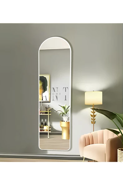 ant home dekoratif boy ayna, mdf oval kesim boy ayna, duvar aynası 165 X 45CM ürün görseli 1