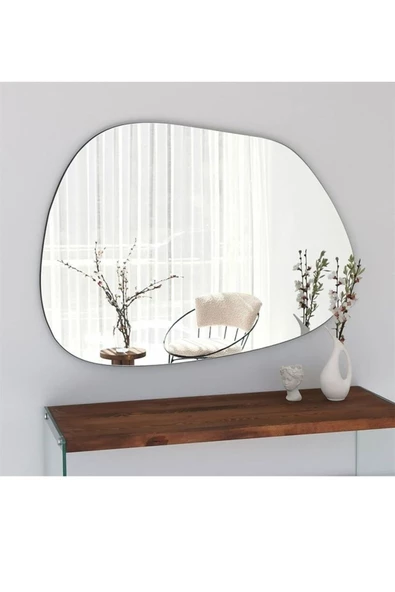 CG HOME Luna Asimetrik Model Çerçevesiz Ayna Duvar Aynası Konsol Aynası ürün görseli 1
