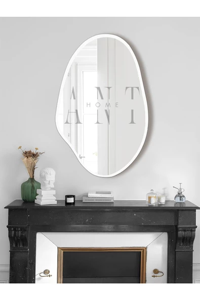 ant home Asimetrik Ayna, Konsol Aynası, Dresuar Aynası, Tuvalet Aynası Holl Ayna 1.kalite Ayna 75x50 cm ürün görseli 1