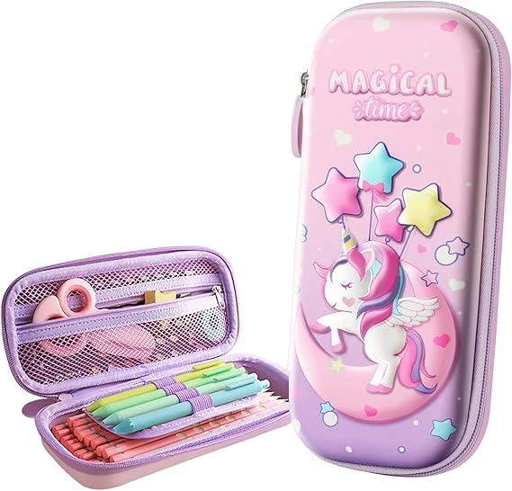 Valkyrie 3 Boyutlu Ay Yıldız Balon Unicorn Su Geçirmez Kalem Kutusu ürün görseli 1