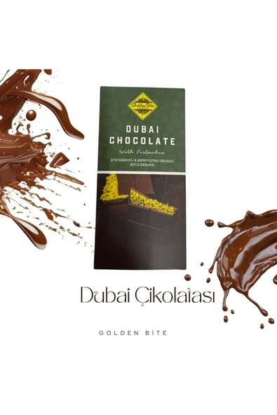 Fıstıklı Kadayıflı Gerçek Dubai Çikolatası 200gram ürün görseli 1