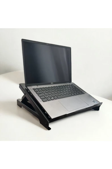 HERO DİZAYN Laptop Standı - Laptop Yükseltici - Notebook Standı - Metal - Siyah ürün görseli 1