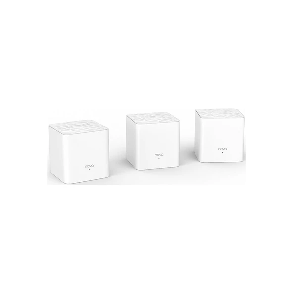 TENDA NOVA MW3-3 AC1200 Dual Band Mesafe Genişletici EV Ofis Tipi Mesh Router 3-lü paket ürün görseli 1