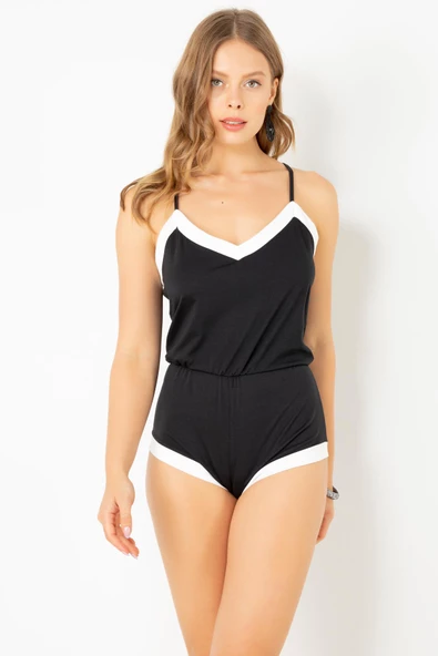 DoReMi Pamuklu Şortlu Tulum Pijama - Resim 3