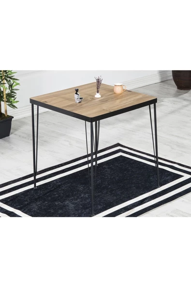 AVVİO Mera Yemek Masası Takımı-mutfak Masası Takımı-akça 70x70 Oval Kenar ürün görseli 1