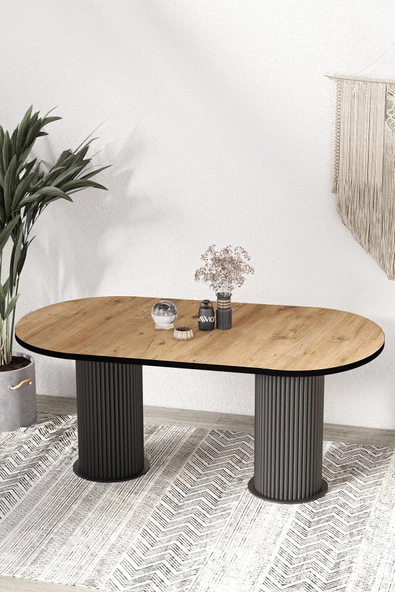 AVVİO Brita  PTT LAKE MDF BEYAZ AYAKLI 80x180 MUTFAK MASASI YEMEK MASASI ürün görseli 1