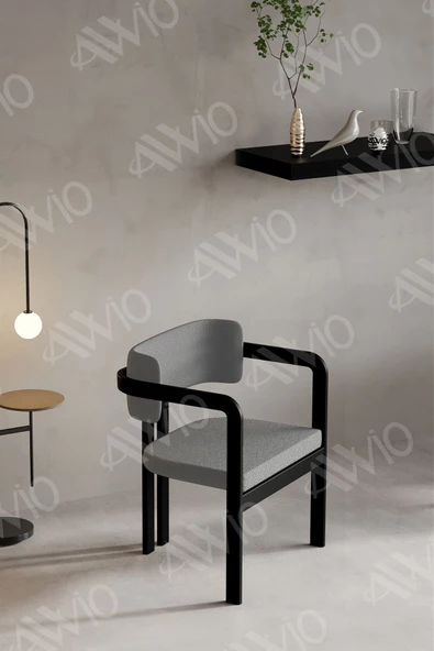 AVVİO SOPHİA Tokyo Sandalye Siyah Mutfak Salon Yemek Odası Sandalyesi Demonte Metal Ayak ürün görseli 1